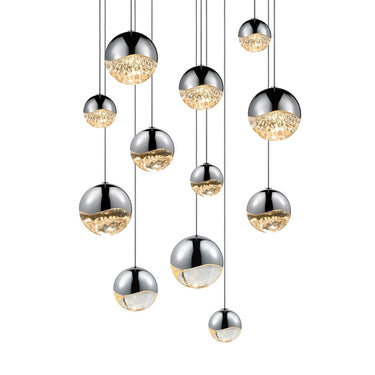 Sonneman 2917-AST Grapes 12-Light Round Assorted LED Pendant 1