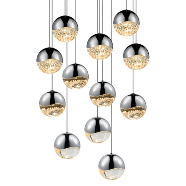Sonneman 2917-LRG Grapes 12-Light Round Large LED Pendant 1