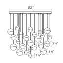 Sonneman 2918-LRG Grapes 24-Light Round Large LED Pendant 4