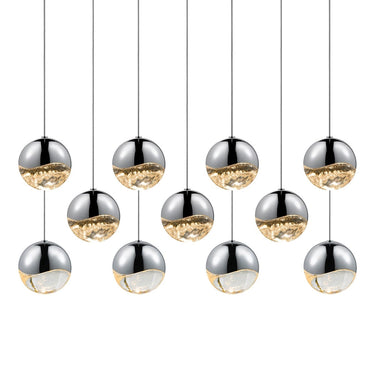 Sonneman 2922-LRG Grapes 11-Light Rectangle Large LED Pendant 1