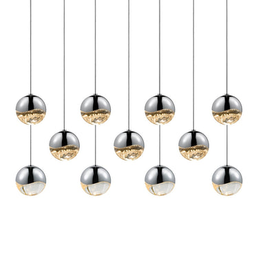 Sonneman 2922-MED Grapes 11-Light Rectangle Medium LED Pendant 1