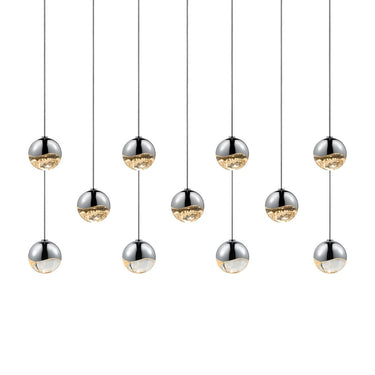 Sonneman 2922-SML Grapes 11-Light Rectangle Small LED Pendant 1