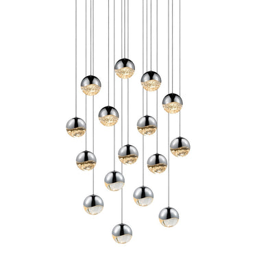 Sonneman 2923-MED Grapes 16-Light Square Medium LED Pendant 1
