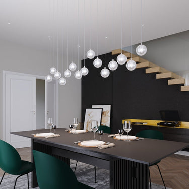 Sonneman 2961.01 Champagne Bubbles LED Pendant w/Round Canopy in Polished Chrome 2