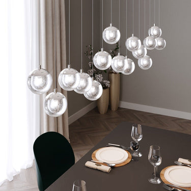 Sonneman 2961.01 Champagne Bubbles LED Pendant w/Round Canopy in Polished Chrome 3