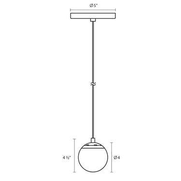 Sonneman 2961.01 Champagne Bubbles LED Pendant w/Round Canopy in Polished Chrome 5