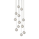 Sonneman 2965.01 Champagne Bubbles 12-Light Round LED Pendant in Polished Chrome 1
