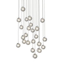 Sonneman 2966.01 Champagne Bubbles 24-Light Round LED Pendant in Polished Chrome 1
