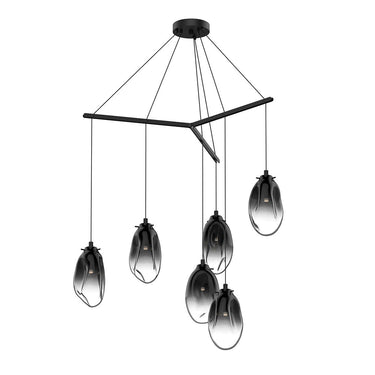 Sonneman 2976.25 Liquid 6-Light Tri-Spreader LED Pendant 2