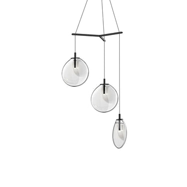 Sonneman 2995.25-MED Cantina Medium 3-Light Tri-Spreader LED Pendant 1