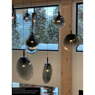 Sonneman 2995.25-SML Cantina Small 3-Light Tri-Spreader LED Pendant 6