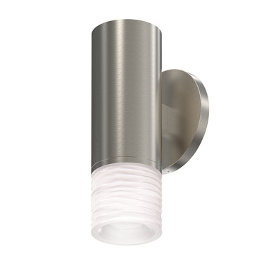 Sonneman 3052 ALC 3" One-Sided LED Sconce w/Etched Ribbon Glass Trim and 25&deg; Narrow Flood Lens 1