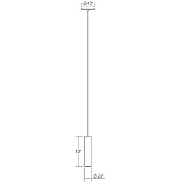 Sonneman 3055 ALC 2" Small LED Pendant w/Bezel Trim and 25&deg; Narrow Flood Lens 2