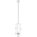 Sonneman 3058 ALC 3" Medium LED Pendant w/Etched Ribbon Glass Trim and 25&deg; Narrow Flood Lens 2