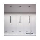 Sonneman 3059.25-CK25 ALC 3" Tall LED Pendant w/Clear Ribbon Glass Trim and 25&deg; Narrow Flood Lens 2