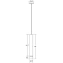 Sonneman 3059.25-CK25 ALC 3" Tall LED Pendant w/Clear Ribbon Glass Trim and 25&deg; Narrow Flood Lens 3