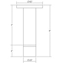 Sonneman 3060 ALC 2" Small LED Surface Mount w/Etched Glass Trim and 25&deg; Narrow Flood Lens 2
