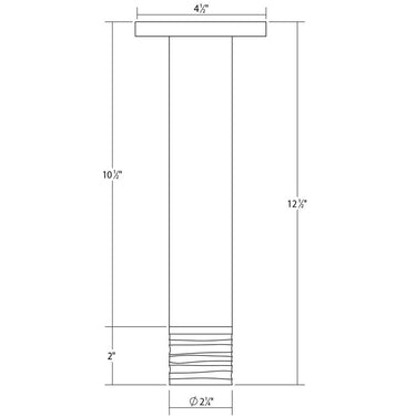 Sonneman 3061 ALC 2" Tall LED Surface Mount w/Etched Ribbon Glass Trim and 25&deg; Narrow Flood Lens 2