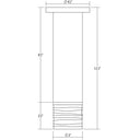 Sonneman 3062 ALC 3" Small LED Surface Mount w/Clear Ribbon Glass Trim and 25&deg; Narrow Flood Lens 3