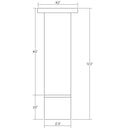Sonneman 3064 ALC 3" Tall LED Surface Mount w/Etched Glass Trim and 25&deg; Narrow Flood Lens 3