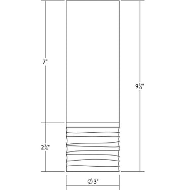 Sonneman 3066 ALC 3" Small LED Conduit Mount w/Etched Ribbon Glass Trim and 25&deg; Narrow Flood Lens 2