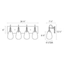 Sonneman 4287.25 Chelsea 2-Light Bath Bar in Satin Black 7