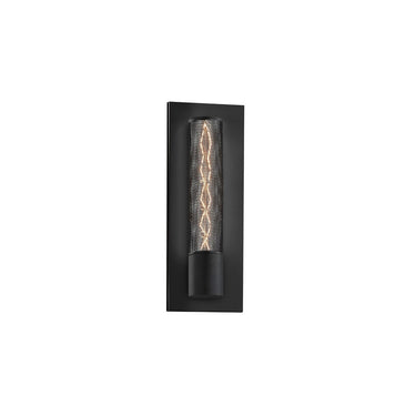 Sonneman 4943.97 Gotham Panel Sconce in Textured Black 1