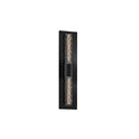 Sonneman 4945.97 Gotham 2-Light Panel Sconce in Textured Black 1