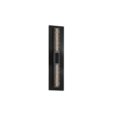 Sonneman 4945.97 Gotham 2-Light Panel Sconce in Textured Black 1