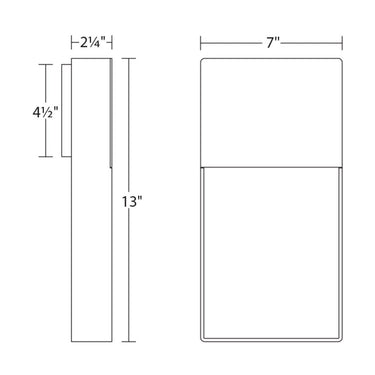 Sonneman 7200 Light Frames Downlight LED Sconce 5
