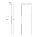 Sonneman 7202 Light Frames 14" Up/Down LED Sconce 6