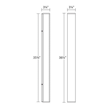 Sonneman 7254 Sideways 24" LED Sconce 8