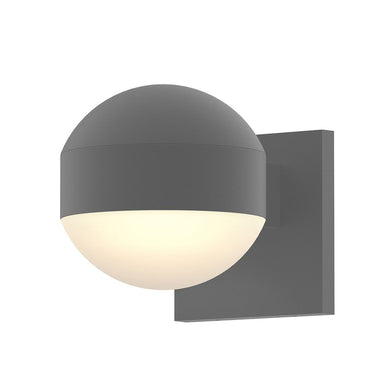 Sonneman 7300-DC.DL Downlight LED Sconce - Dome Cap/White Glass Shade 2
