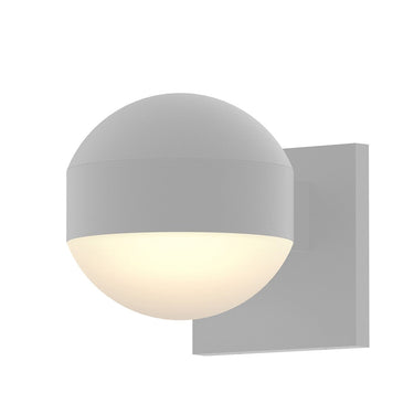Sonneman 7300-DC.DL Downlight LED Sconce - Dome Cap/White Glass Shade 3