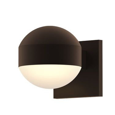 Sonneman 7300-DC.DL Downlight LED Sconce - Dome Cap/White Glass Shade 1