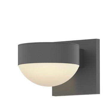Sonneman 7300-PC.DL Downlight LED Sconce - Plate Cap/White Glass Shade 2