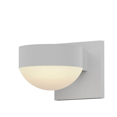 Sonneman 7300-PC.DL Downlight LED Sconce - Plate Cap/White Glass Shade 3