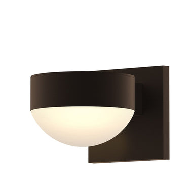 Sonneman 7300-PC.DL Downlight LED Sconce - Plate Cap/White Glass Shade 1