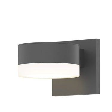 Sonneman 7300-PC.FW Downlight LED Sconce - Plate Cap/White Glass Shade 2