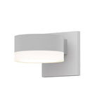 Sonneman 7300-PC.FW Downlight LED Sconce - Plate Cap/White Glass Shade 3