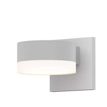 Sonneman 7300-PC.FW Downlight LED Sconce - Plate Cap/White Glass Shade 3