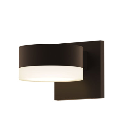 Sonneman 7300-PC.FW Downlight LED Sconce - Plate Cap/White Glass Shade 1