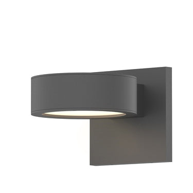 Sonneman 7300-PC.PL Downlight LED Sconce - Plate Cap/White Glass Shade 2