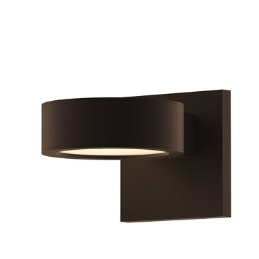 Sonneman 7300-PC.PL Downlight LED Sconce - Plate Cap/White Glass Shade 1