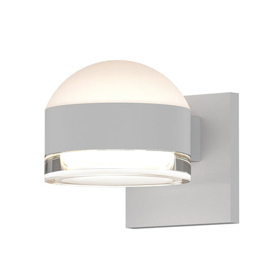 Sonneman 7302-DL.FH Reals Up/Down LED Sconce Dome / Clear Cylinder Lens-Clear Glass Shade 3