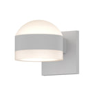 Sonneman 7302-DL.FW Reals Up/Down LED Sconce Dome / White Cylinder Lens-White Glass Shade 3