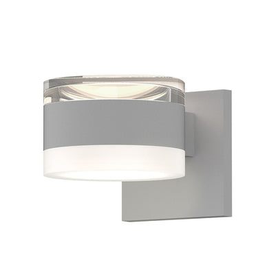 Sonneman 7302-FH.FW Reals Up/Down LED Sconce Clear / White Cylinder Lens-White Glass Shade 3