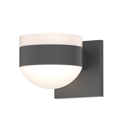 Sonneman 7302-FW.DL Reals Up/Down LED Sconce White Cylinder / Dome Lens-White Glass Shade 2