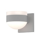 Sonneman 7302-FW.DL Reals Up/Down LED Sconce White Cylinder / Dome Lens-White Glass Shade 3