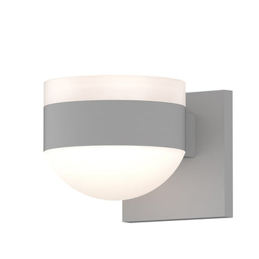 Sonneman 7302-FW.DL Reals Up/Down LED Sconce White Cylinder / Dome Lens-White Glass Shade 3